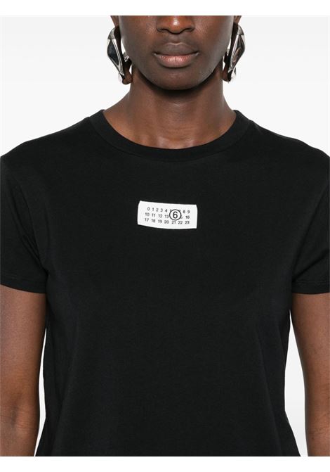 T-shirt con motivo Numbers in nero Mm6 maison margiela - donna MM6 MAISON MARGIELA | S52GC0327S24312900